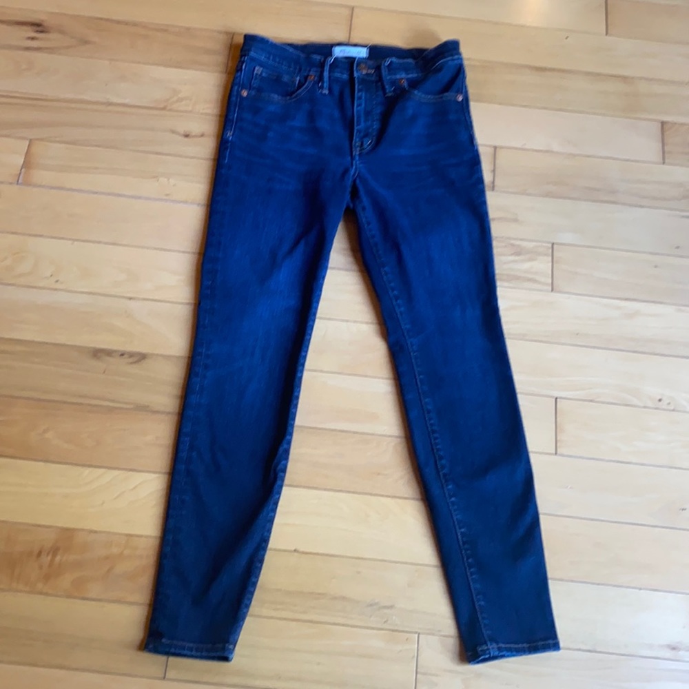 Madewell 9 inch high rise skinny.
